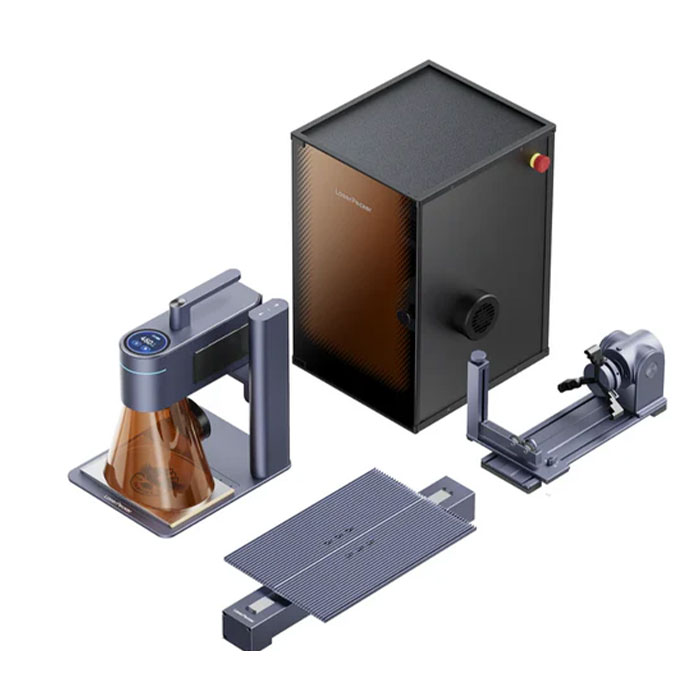 Первый в мире портативный двухлазерный гравёр LaserPecker LP4 — 10W Diode + 2W IR