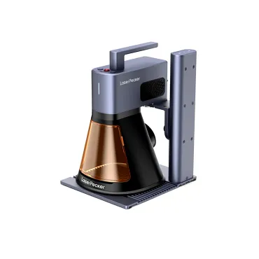 Компактный настольный лазерный гравёр LaserPecker LP2 Plus 10W с электрической стойкой